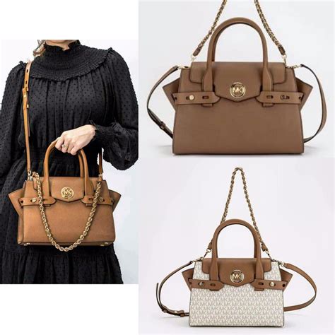 michael kors carmen small saffiano leather belted satchel|Michael Kors ruby medium satchel.